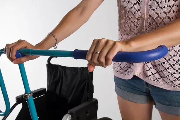 Side by Side Handle Extension for Wheelchairs by Tammy Kalinsky