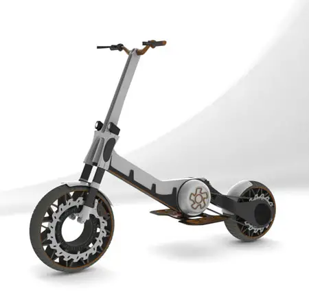 Lightweight Scooter on Street Hopper Scooter Features A Compact And Lightweight Construction