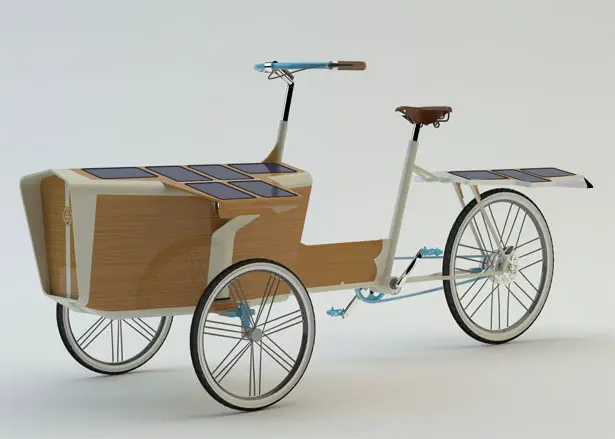 Sun Bike Green Cargo Bike Powered by Solar Energy by Romain Duez, Gauthier Richard, Pierre Vioules, Rémi Legrain, Xavier Lefol, Elodie Fauvelet