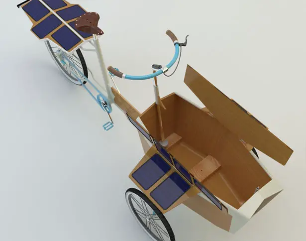 Sun Bike Green Cargo Bike Powered by Solar Energy by Romain Duez, Gauthier Richard, Pierre Vioules, Rémi Legrain, Xavier Lefol, Elodie Fauvelet