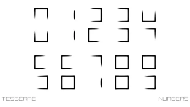 Tesserae Digital Time Split Watch by Samuel Jerichow