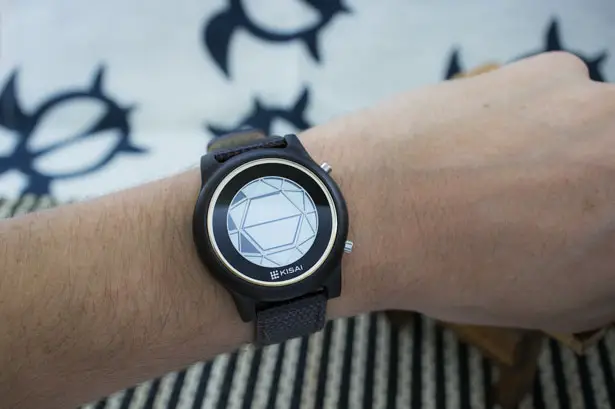 Tokyoflash Kisai Polygon Wood LCD Watch