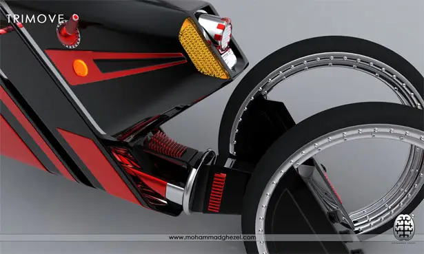 Futuristic Trimove Motorbike Concept by Mohammad Ghezel