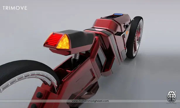 Futuristic Trimove Motorbike Concept by Mohammad Ghezel