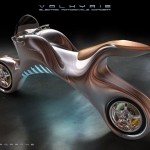 Futuristic Valkyrie Electric Motorcycle Concept Was Inspired by Porsche 911 Sportscar