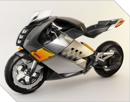 Super on Futuristic Vectrix Electric Super Bike   Tuvie