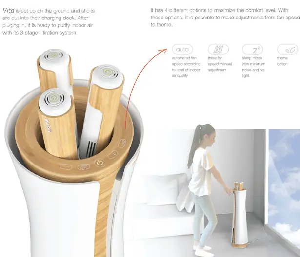 Vita Air Purifier by Fulden Dehneli