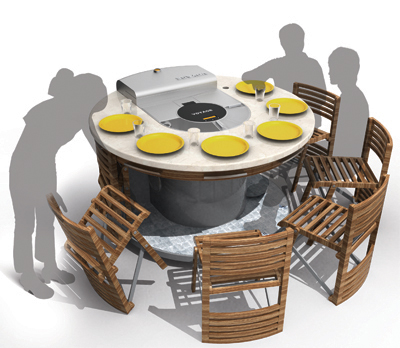 Fold Chairs on Voyage Barbeque Grid   Tuvie