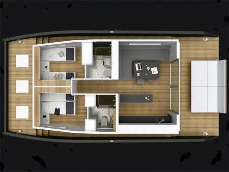 12m houseboat
