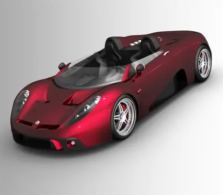 futuristic car scuderia bizzarrini p538 barchetta concept