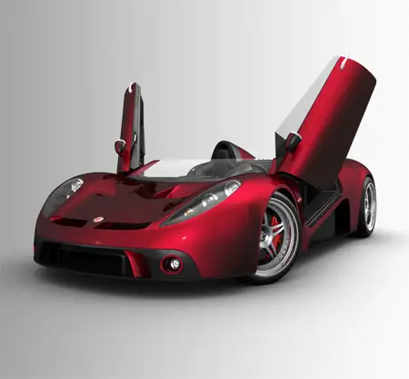 futuristic car scuderia bizzarrini p538 barchetta concept