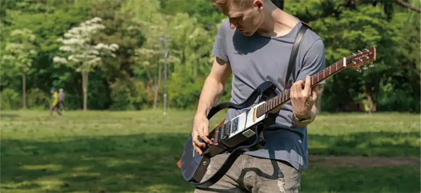 MOGABI V3 Electric Guitar with Built-In Speaker and Mic