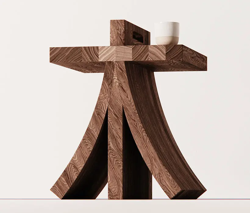 Mu Side Table by Liam de la Bedoyere