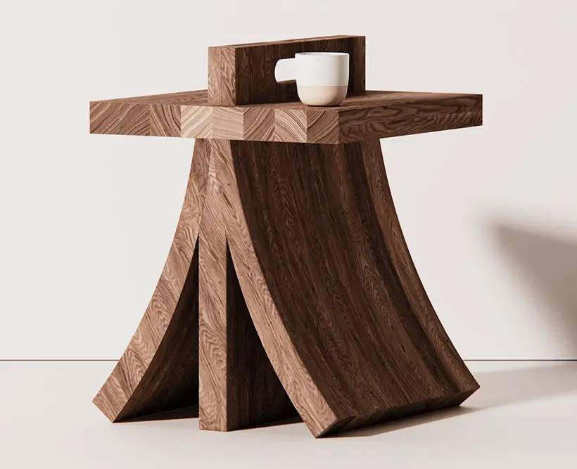 Mu Side Table by Liam de la Bedoyere