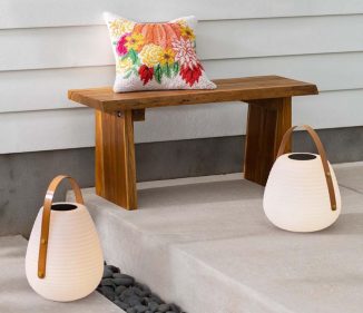 Beehive Solar-Powered Outdoor Lantern Illuminates Your Pathways