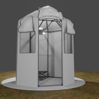 ALLSPACE Affordable Housing for Refugees Looks Like A Traditional African Hut