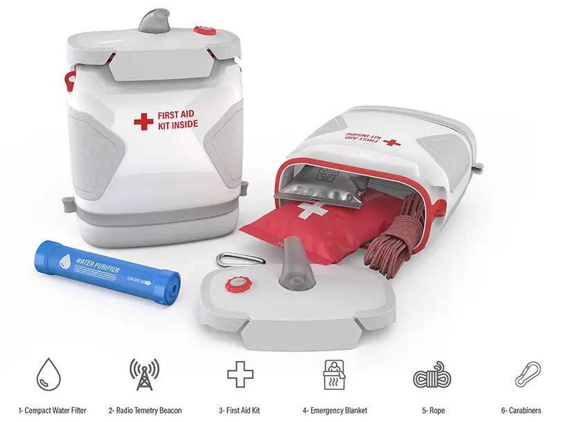 Aquapack Early Survival Kit for Flooded Areas by Behzad Rashidizadeh