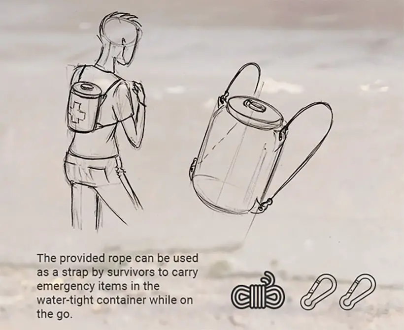 Aquapack Early Survival Kit for Flooded Areas by Behzad Rashidizadeh