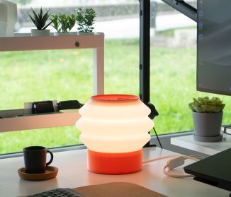 3D-Printed Drop Table Light by Teixeira Design Studio