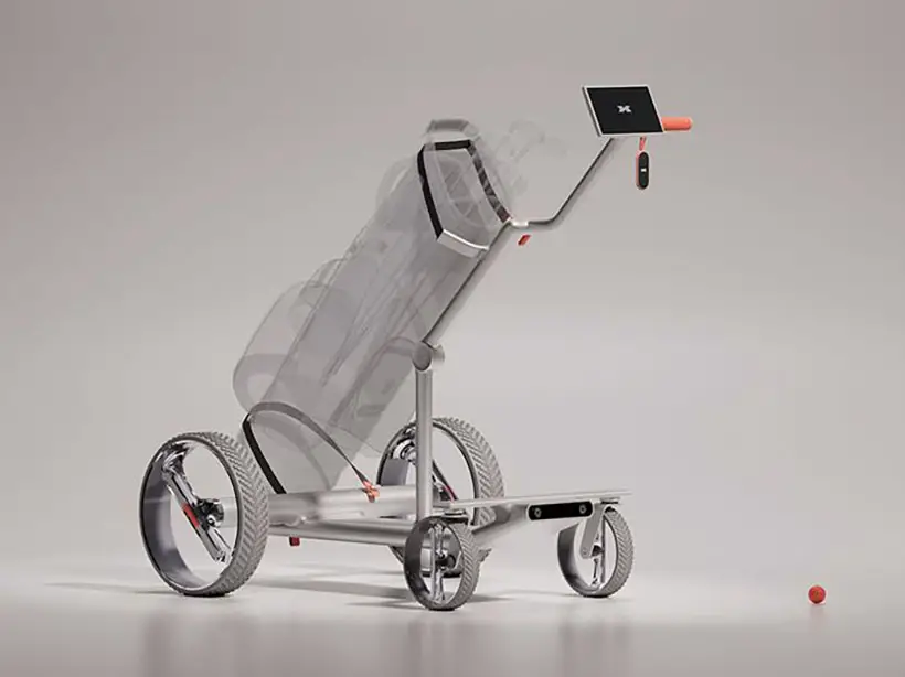 Futuristic iXi Self-Driving Golf Trolley