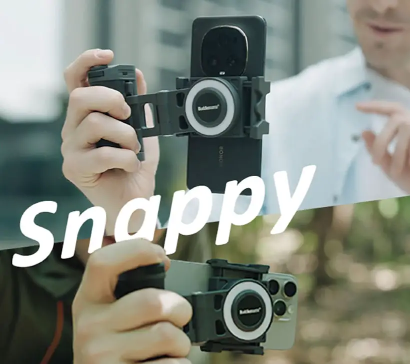 SNAPPY: Ergonomic Battery Grip for Mobile Phone