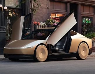 Futuristic Tesla Cybercab RoboTaxi Promises Autonomous Vehicle for Future Mobility