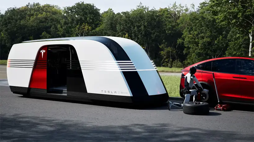 Tesla Robovan Autonomous Vehicle