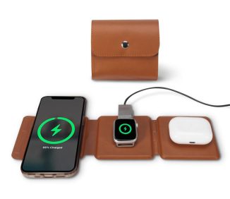 Foldable Apple Device Wireless Travel Charger for Your iPhone, Apple Watch, and Airpods