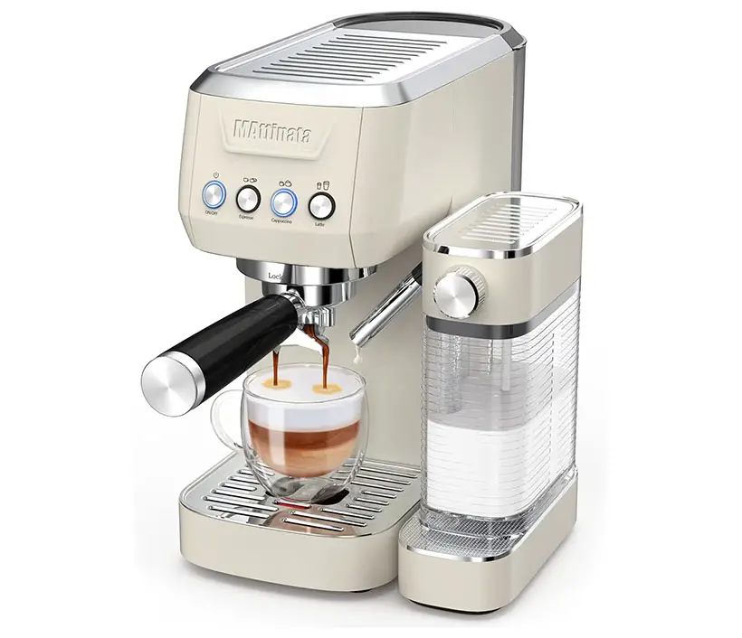 Mattinata Espresso Machine with Milk Frother For Home