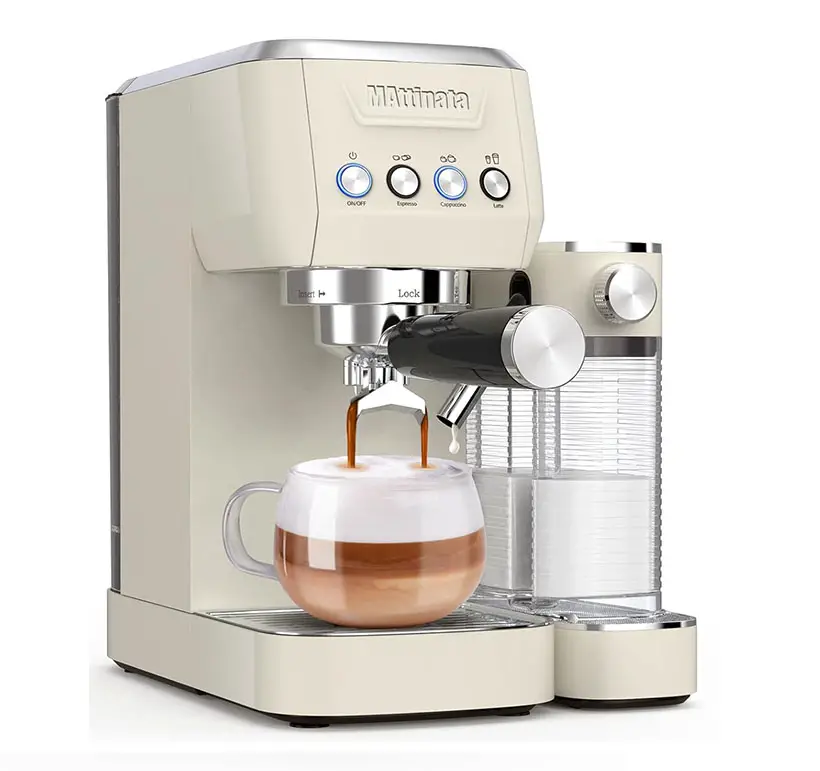 Mattinata Espresso Machine with Milk Frother For Home