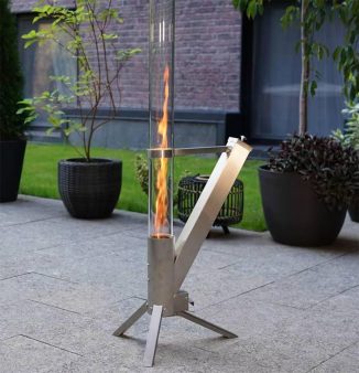 Portable Rocket Torch Fire Tube Heater with Small Footprint for Limited Outdoor Space