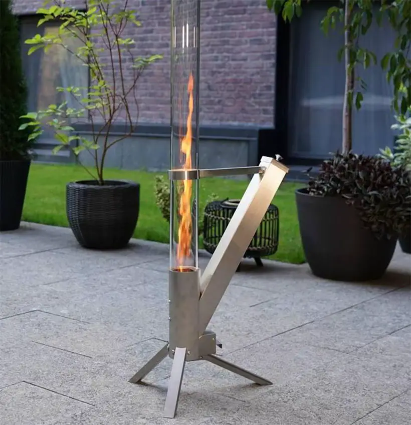 Portable Pellet Burner Rocket Stove