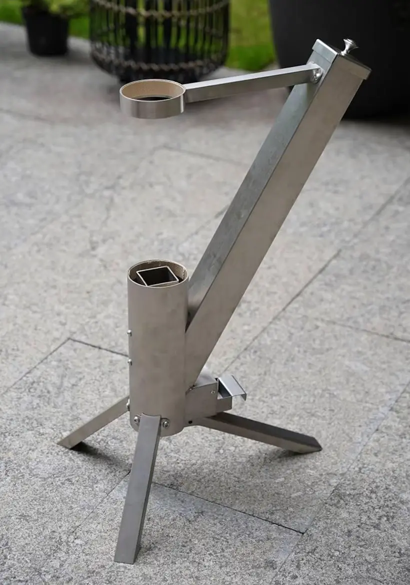 Portable Pellet Burner Rocket Stove