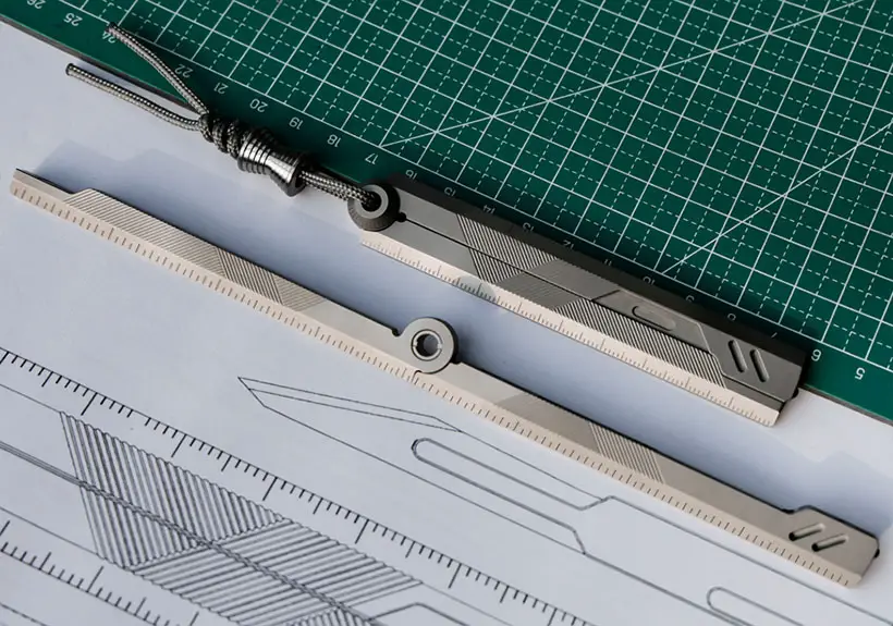 Prule Titanium Multifunctional EDC Foldable Ruler