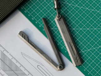Prule Titanium EDC Foldable Ruler Features Hinge That Works As A Protractor