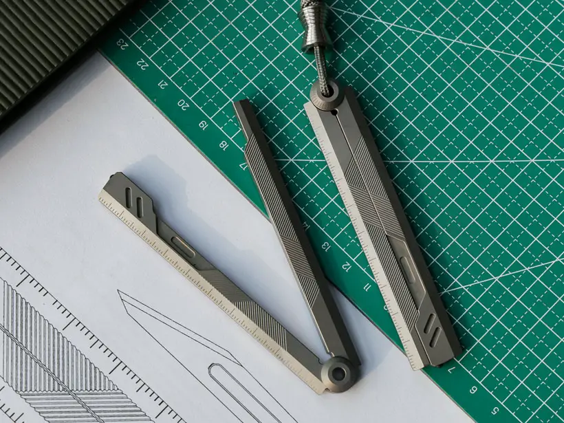 Prule Titanium Multifunctional EDC Foldable Ruler