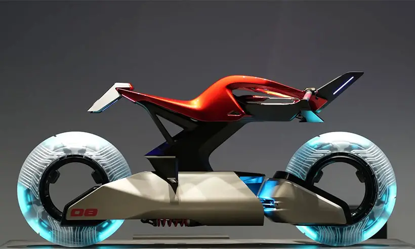 Yamaha Y/AI Concept - AI-Inspired Superbike With Glow In The Dark Wheels