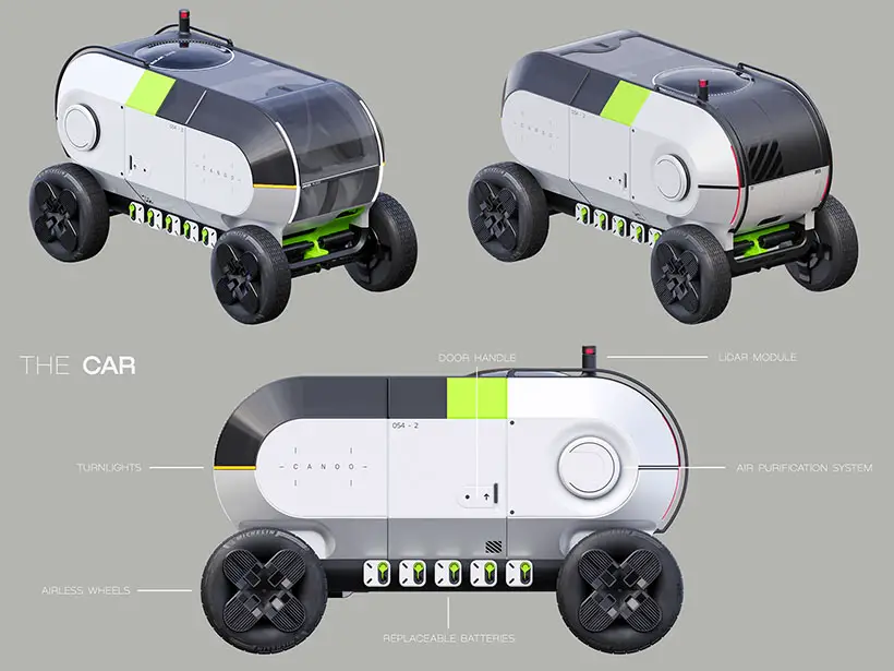 Futuristic Canoo Meili Concept Vehicle by Anton Kulakov and Vladislav Kulikov