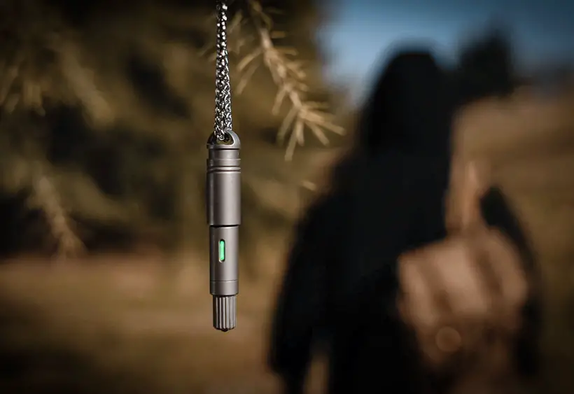 DartInk: Quick-Release Titanium Mini Pen & Knife