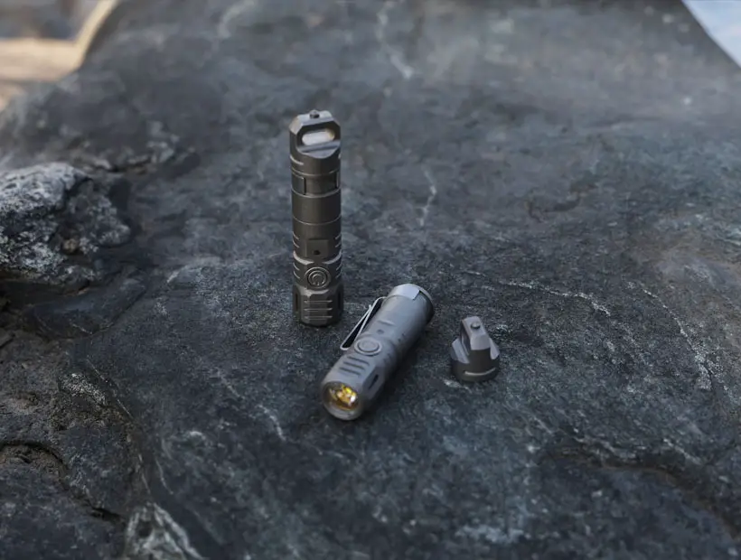 TwiLite - Titanium Magnetic Quick Release Flashlight