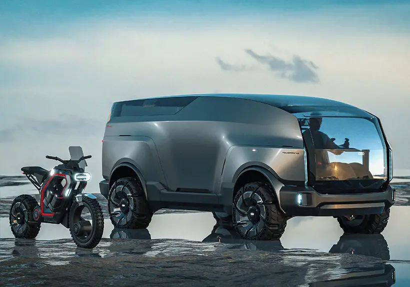 Futuristic Vora Off-Road Vehicle Concept Was Born from Audi x Ducati Sponsorship Concept Study