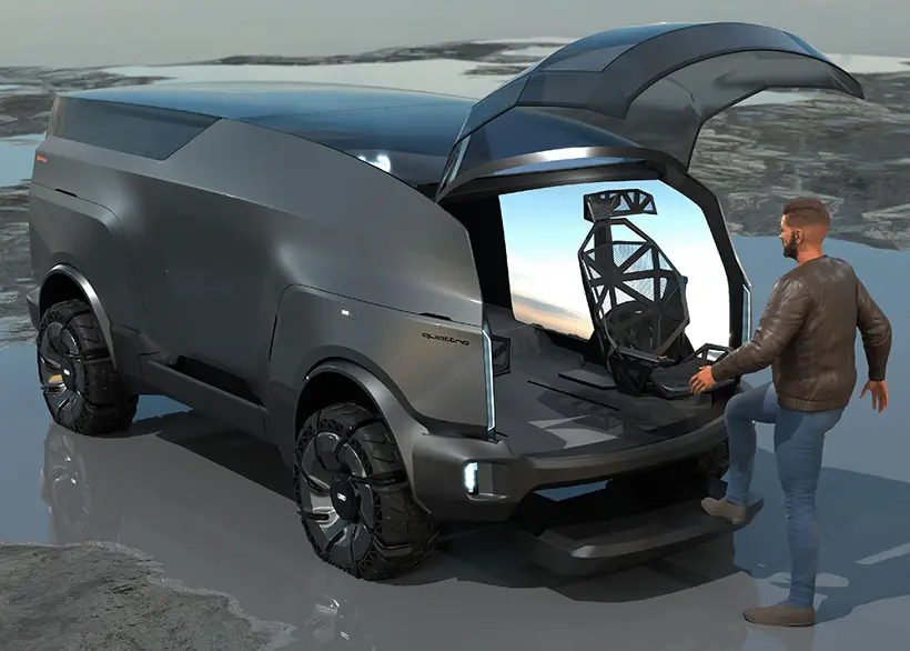 Futuristic Vora Off-Road Vehicle Concept Was Born from Audi x Ducati Sponsorship Concept Study