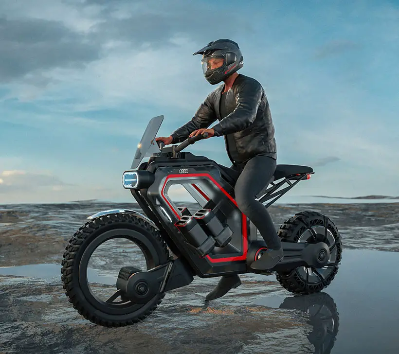 Futuristic Vora Off-Road Vehicle Concept Was Born from Audi x Ducati Sponsorship Concept Study