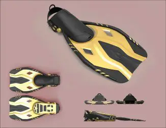 Easy Adjust Swim Fin Concept Will Fit Your Feet Comfortably