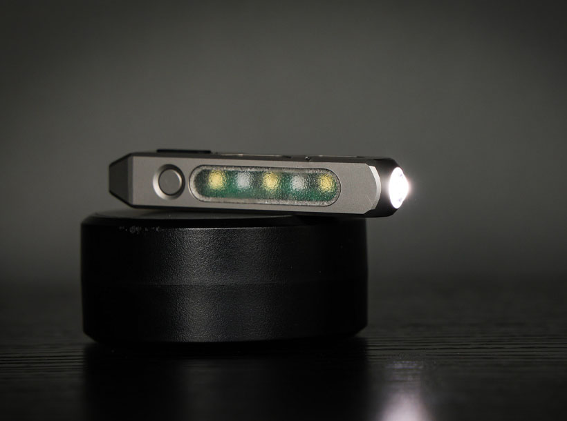 EchoSwitch: Titanium Magnetic Dual-Light EDC Flashlight