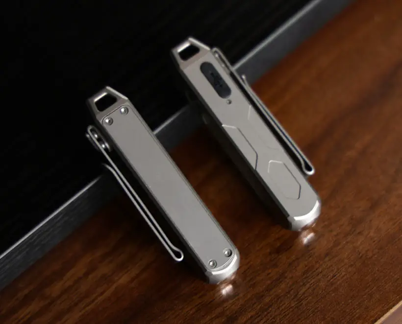 EchoSwitch: Titanium Magnetic Dual-Light EDC Flashlight
