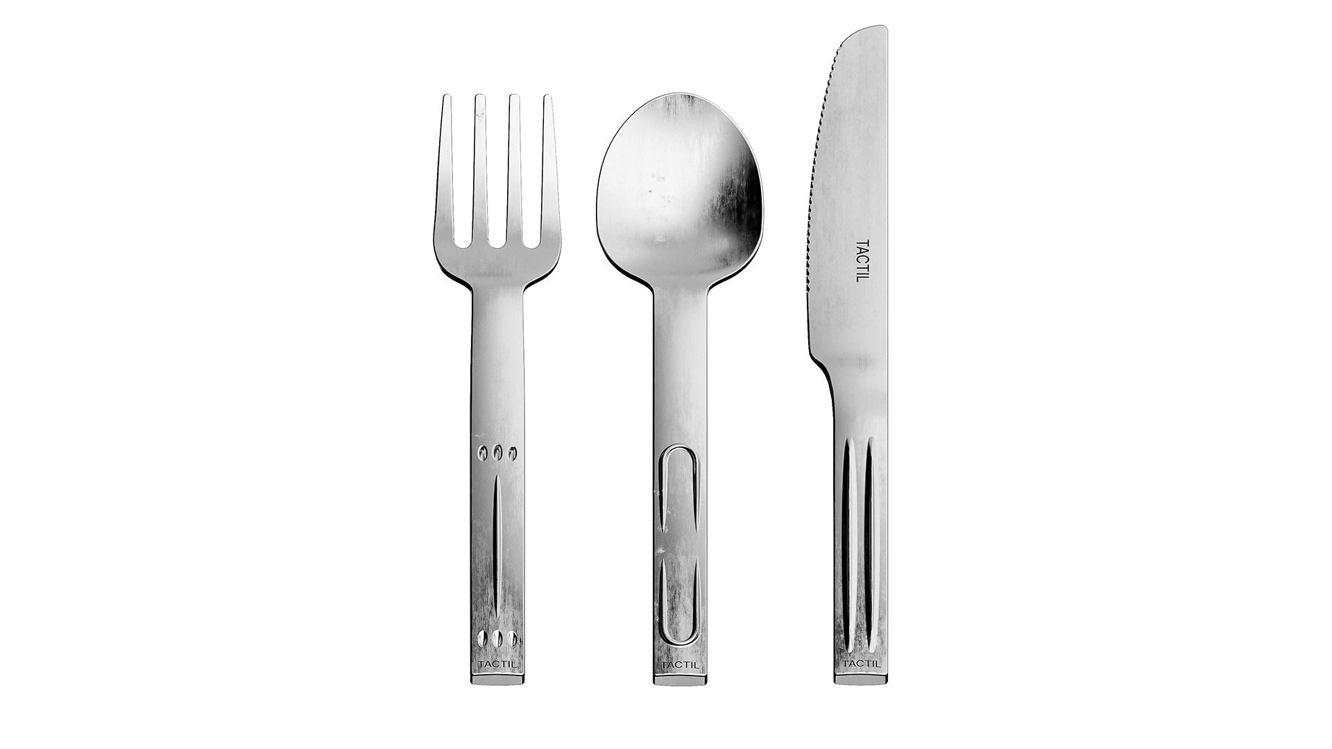 TACTIL Cutlery Set Concept Features Distinctive Tactile Cues To The Blind
