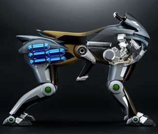 Futuristic Kawasaki CORLEO Wolf-Inspired Off-Road Mobility Concept