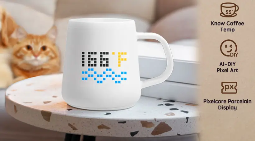 PixelMug P1 - Cool Mug with Smart Display