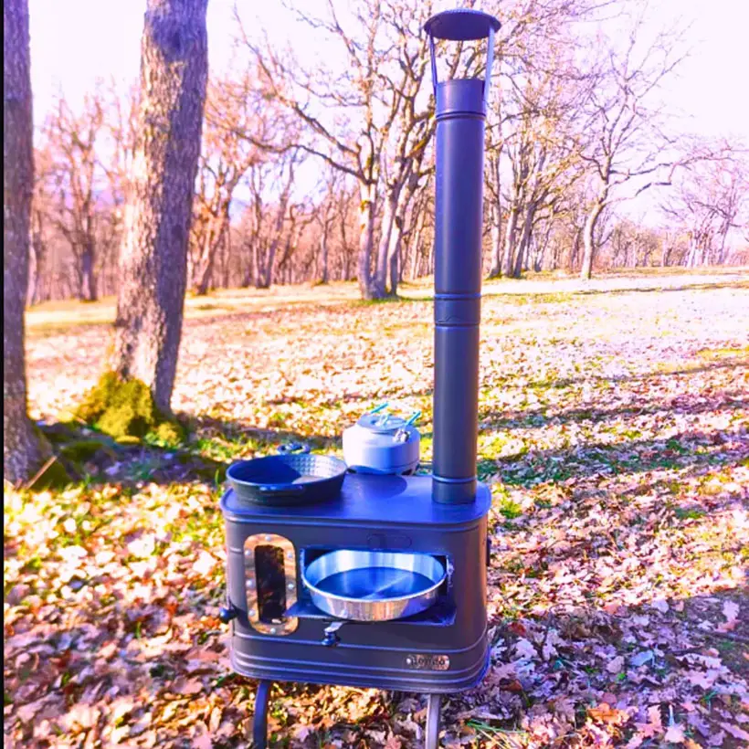 All-Inclusive Portable Wood Stove Set